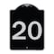 Signmission Sign with Number 20 Heavy-Gauge Aluminum Architectural Sign, 24" x 18", BS-1824-22902 A-DES-BS-1824-22902 - alternate 1